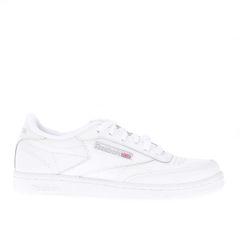 Image of Reebok white & grey club c Youth trainers White & grey UK 3 (EU 34½)