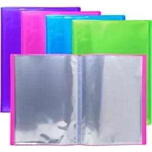 Image of Iderama Display Book PP A4, 30 Pkts, 4 Assorted, 3 Packs of 4