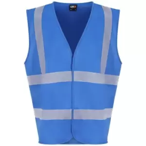Image of PRO RTX Unisex Adult Sleeveless Hi-Vis Vest (XL) (Sapphire Blue) - Sapphire Blue