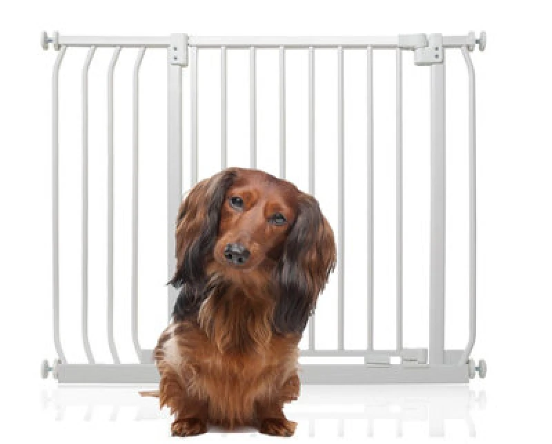 Image of Bettacare Elite Pressure Dog Gate, 89Cm - 98Cm, Matt White, Pressure Fit Pet Gate For Dog And Puppy