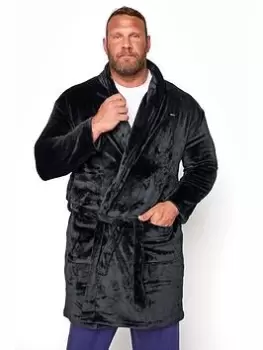 Image of BadRhino Essential Dressing Gown - Black, Size 4XL, Men