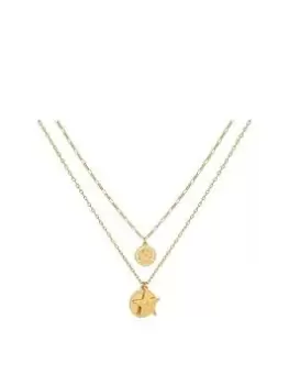 Image of Bibi Bijoux Gold 'Starburst' Layered Necklace, Gold, Women