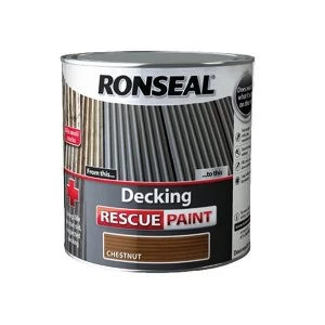 Image of Ronseal Decking Rescue Paint Chestnut 5 litre