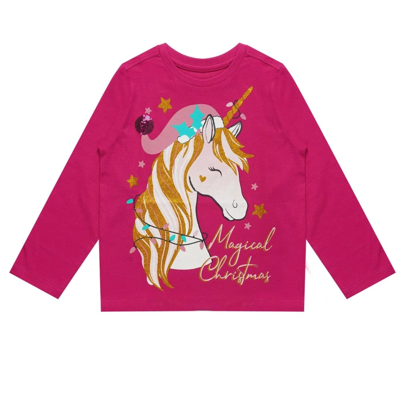Image of Miso Christmas Long Sleeve Top Infants - Red Red 1 - 2 Years