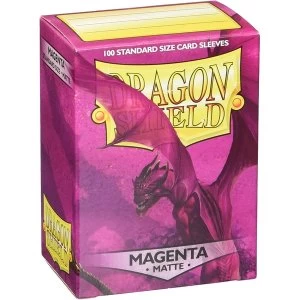 Image of Dragon Shield Magenta Matte Card Sleeves - 100 Sleeves