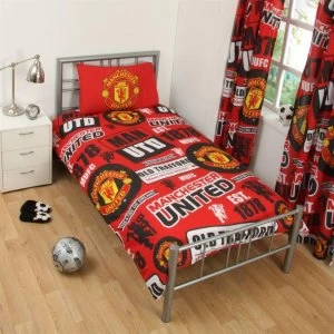 Image of Team Football Single Duvet Set - Man Utd