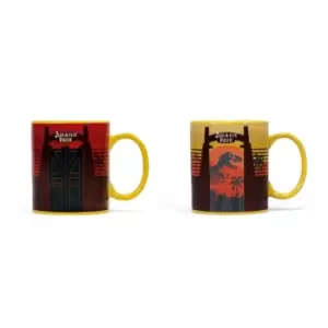 Image of Jurassic Park Park Gates Heat Changing Mug