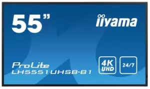 Image of iiyama LH5551UHSB-B1 Signage Display Interactive flat panel 137.2...