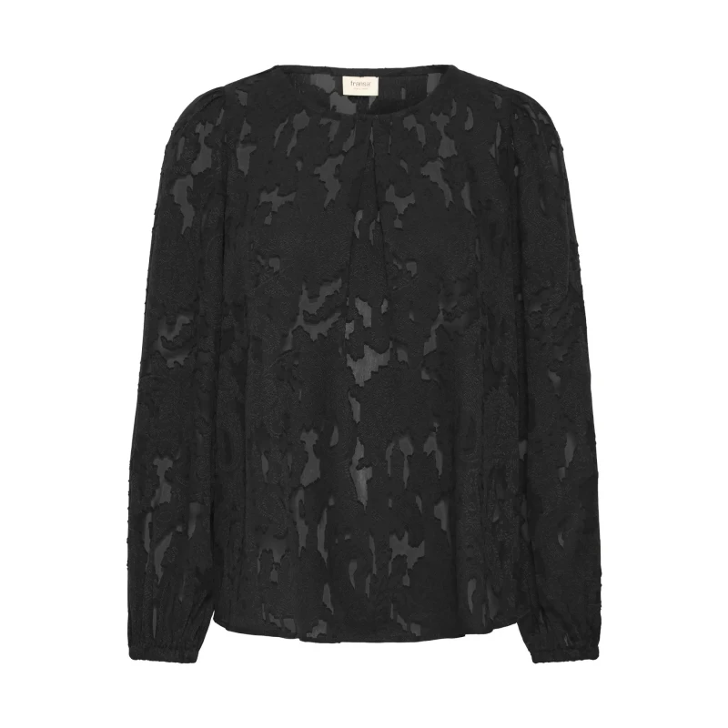 Image of fransa Womens blouse fransa Mera 1 Noir Female 2XL