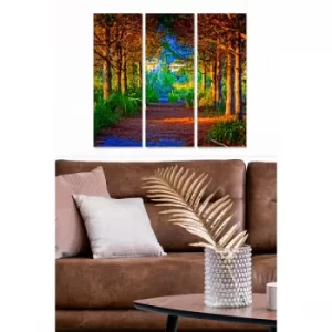 Image of MDF6638294 Multicolor Decorative MDF Painting (3 Pieces)