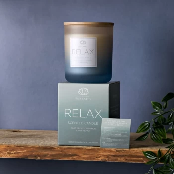Image of Serenity Relax 270g Candle - Rose, Cardamon & Pink Pepper