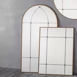 Image of Kyra Arch Mirror 140x76cm Gold Effect