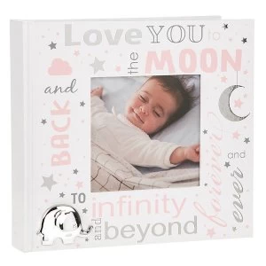 Image of Love You To The Moon Baby Girl Album 4x6