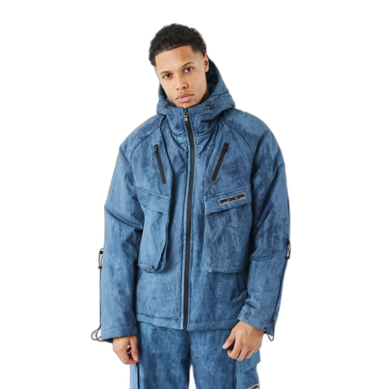 Image of Project X Paris Hooded jacket Project X Paris Bleu Male 2XL