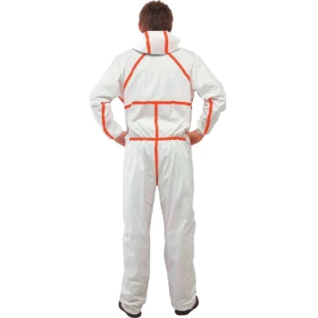 Image of 3M - 4565 Hooded White Coveralls - CE Type 4/5/6 (4XL)