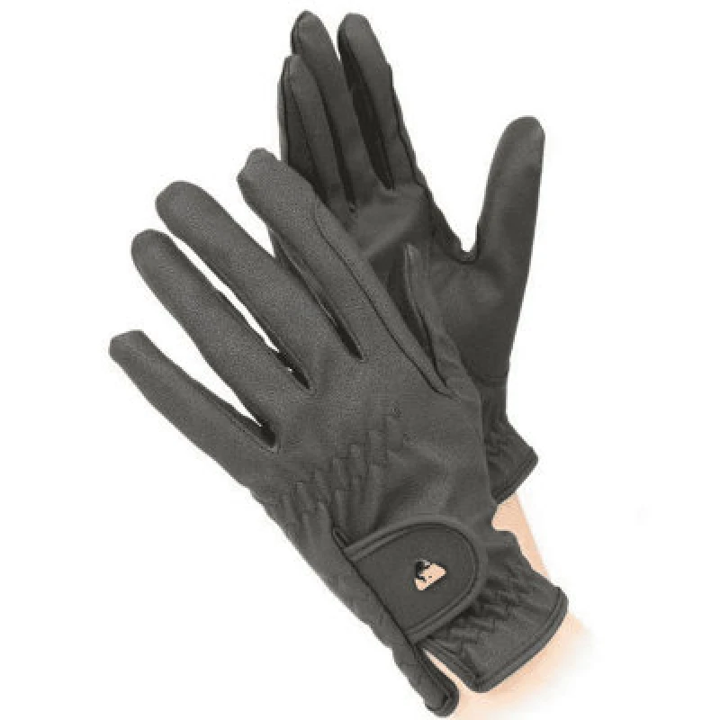 Image of Aubrion Womens/ladies Pu Riding Gloves Black (Xs)