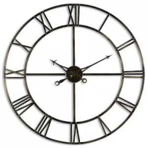 Image of Large Antique Brass Large Skeleton Clock