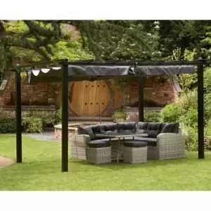 Image of Glendale Seville Gazebo 3m x 3m - Grey
