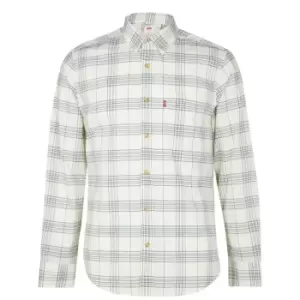 Image of Levis Long Sleeve Check Shirt - Neutral