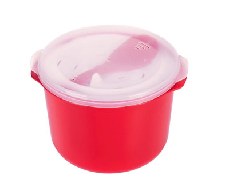 Image of Good2Heat Plus Red 'Plus Microwave Cookware' Includes Non Stick Paddle Rice Cooker Red unisex