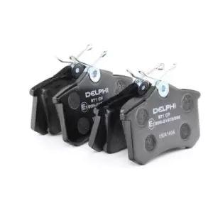 Image of DELPHI Brake pad set LP571 Brake pads,Brake pad set, disc brake VW,AUDI,SKODA,GOLF III (1H1),GOLF II (19E, 1G1),Golf IV Variant (1J5)