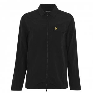 Image of Lyle and Scott Nylon Over Shirt - Jet Black Z865