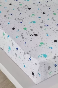 Image of 'Game Glow' Kids Gamer Themed 28cm Fitted Bed Sheet