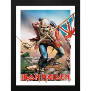 Image of Iron Maiden Trooper Eddie Poster multicolor