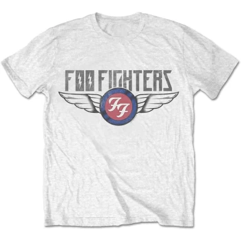 Image of Foo Fighters - Flash Wings Mens X-Large T-Shirt - White