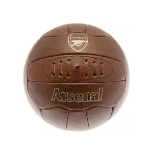 Image of Arsenal Retro Faux Leather Ball Size 5
