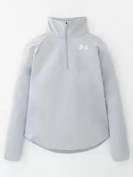 Image of Under Armour Girls Tech Graphic 1/2 Zip, Grey, Size XL=13-15 Years, Women