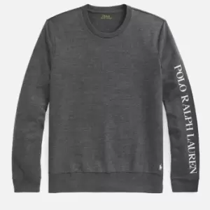 Image of Polo Ralph Lauren Mens Sleeve Logo Top - Charcoal Heather - XXL