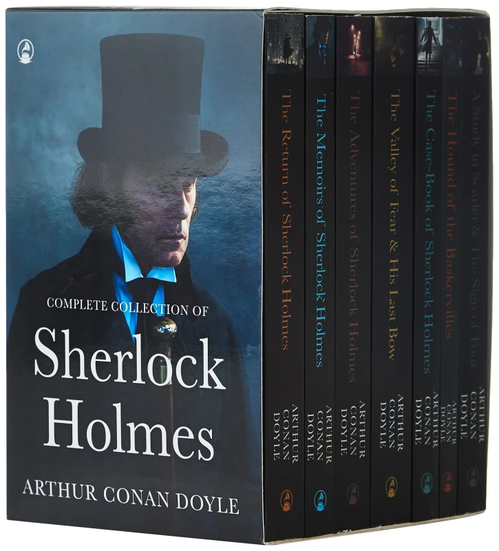Image of Sherlock Holmes Series Complete 7 Book Set by Arthur Conan Doyle for Fans of Detective Fiction Sir Arthur Conan Doyle Books