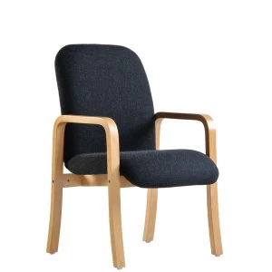 Image of Dams Yealm Double Arm Reception Chair - Charcoal