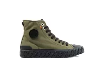 Image of Palladium Boots Unisex PALLA ACE CANVAS MID OLIVE NIGHT/BLACK