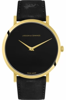 Image of Unisex Larsson & Jennings Lugano Jette 40mm Watch LGN40-LBLK-CP-Q-P-GB-L
