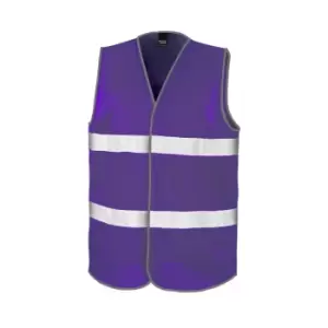 Image of Result Adults Unisex Safeguard Enhance Visibility Vest (S/M) (Purple)