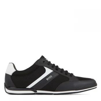 Image of Hugo Boss Saturn Low Top Trainers Black/White 001 Men