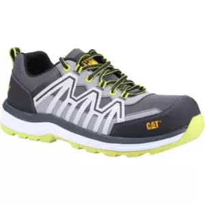 Image of Caterpillar Unisex Adult Charge Leather Safety Trainers (10 UK) (Lime Green/Black/White)