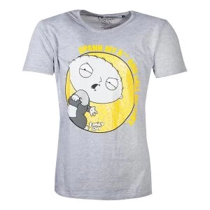 Image of Family Guy - Stewie Spank Mens Medium T-Shirt - Grey