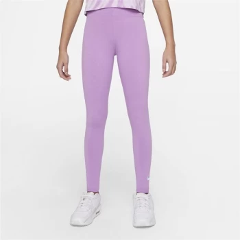 Image of Nike Swoosh Tight Junior Girls - Purple