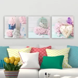 Image of DRPRC40 Multicolor Decorative Canvas Painting (3 Pieces)