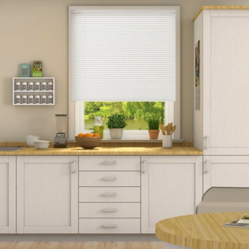 Image of 152Cm Drop, 25mm Slat Pvc Venetian Blind 105Cm White