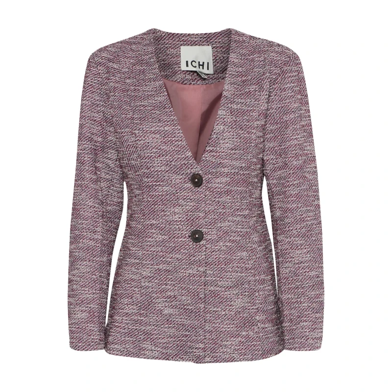 Image of Ichi Womens blazer Ichi Kate Checle BL2 Rose Female 2XL