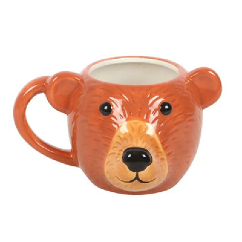 Image of Something Different Something Different Bear Mug in Brown Brown One Size Unisex 5063750807102