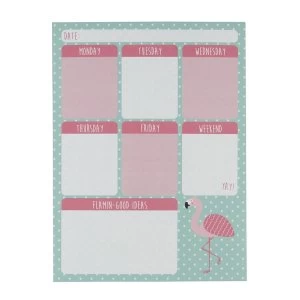 Image of Sass & Belle Tropical Flamingo Weekly Planner Pad