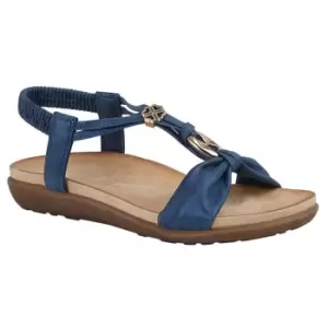 Image of Cipriata Womens/Ladies Zana Sandals (5 UK) (Blue Shimmer)