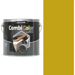 Image of Rust Oleum CombiColor Multi Surface Paint Safety Yellow 750ml