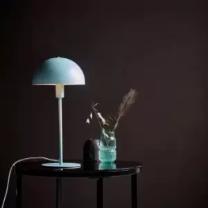 Image of Ellen Indoor Living Dining Bedroom Metal Table Lamp in Green (Diam) 20cm