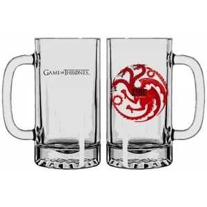 Image of Game of Thrones Targaryen beer glass